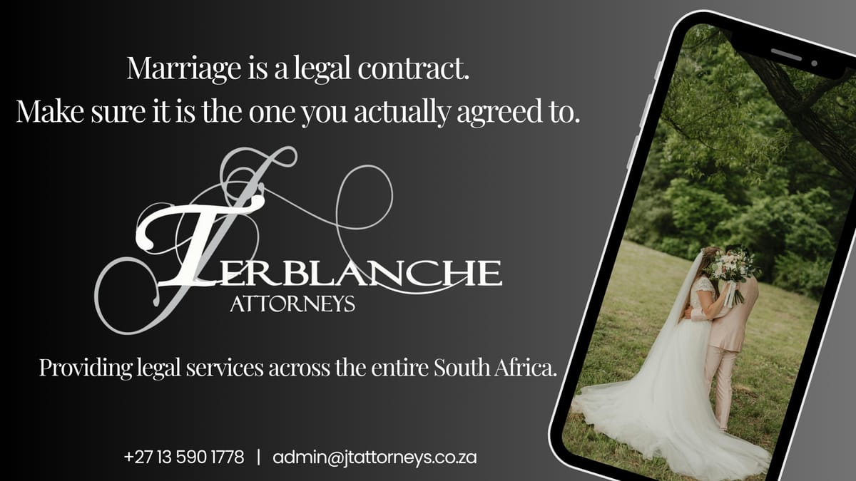 Get proper legal advice before you say “I do”