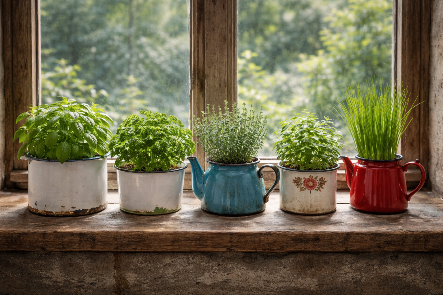 Fresh from the windowsill: how to start a kitchen herb garden in a small space