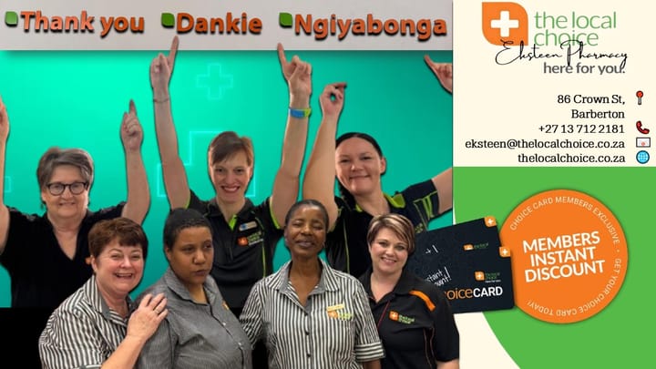 The Local Choice Eksteen Pharmacy, your first stop for community health