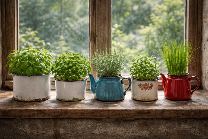 Fresh from the windowsill: how to start a kitchen herb garden in a small space