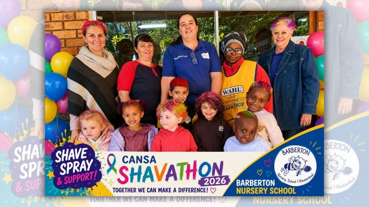 Barberton children turn colourful heads for CANSA