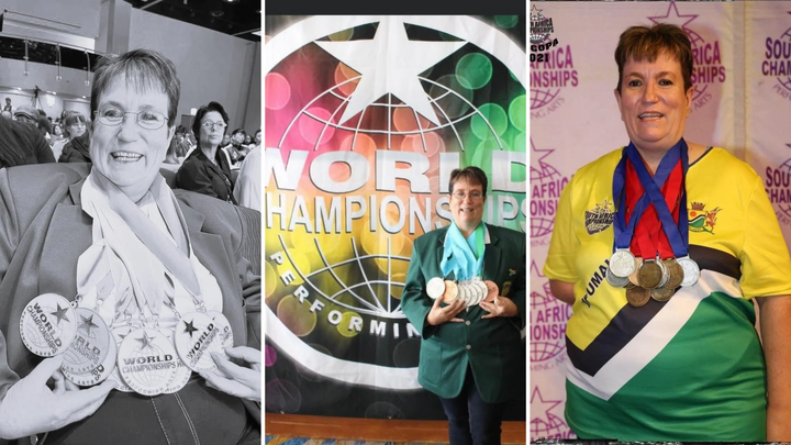 Sewe instrumente en nege medaljes vir musiek